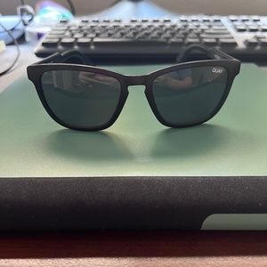 Quay black polarized ‘hardwire’ sunglasses